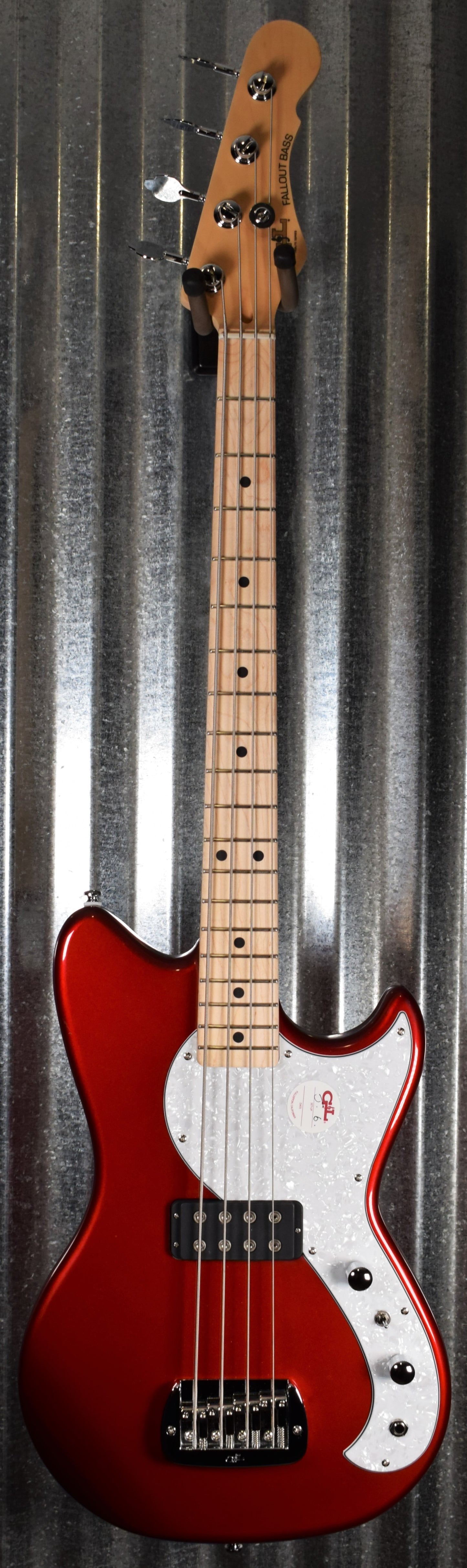 G&L Guitars Tribute Fallout Bass Short Scale 4 String Candy Apple Red #0189