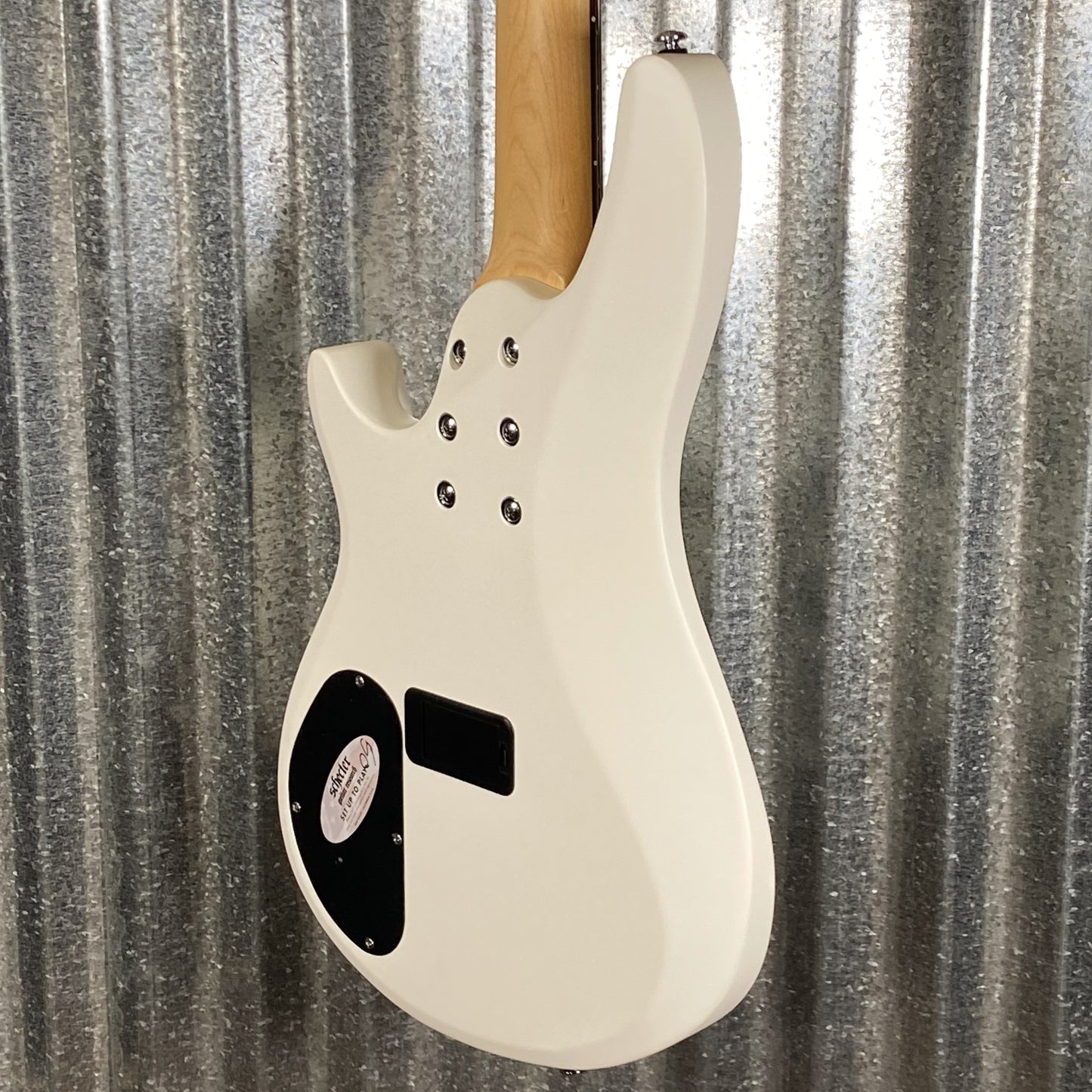 Schecter C-5 Deluxe 5 String Bass Satin White #0465