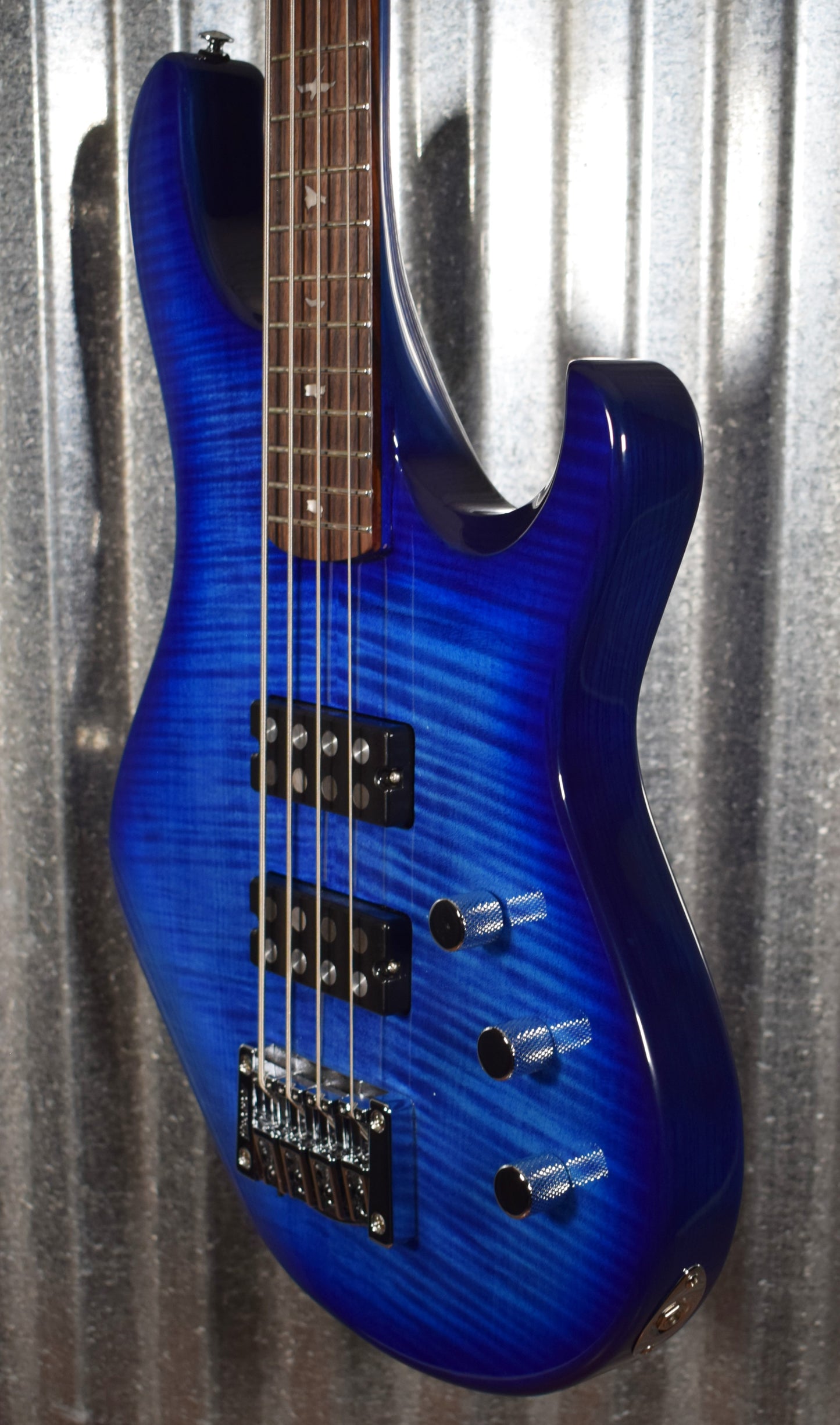 PRS Paul Reed Smith SE Kingfisher 4 String Bass Faded Blue Wrap & Bag #0052