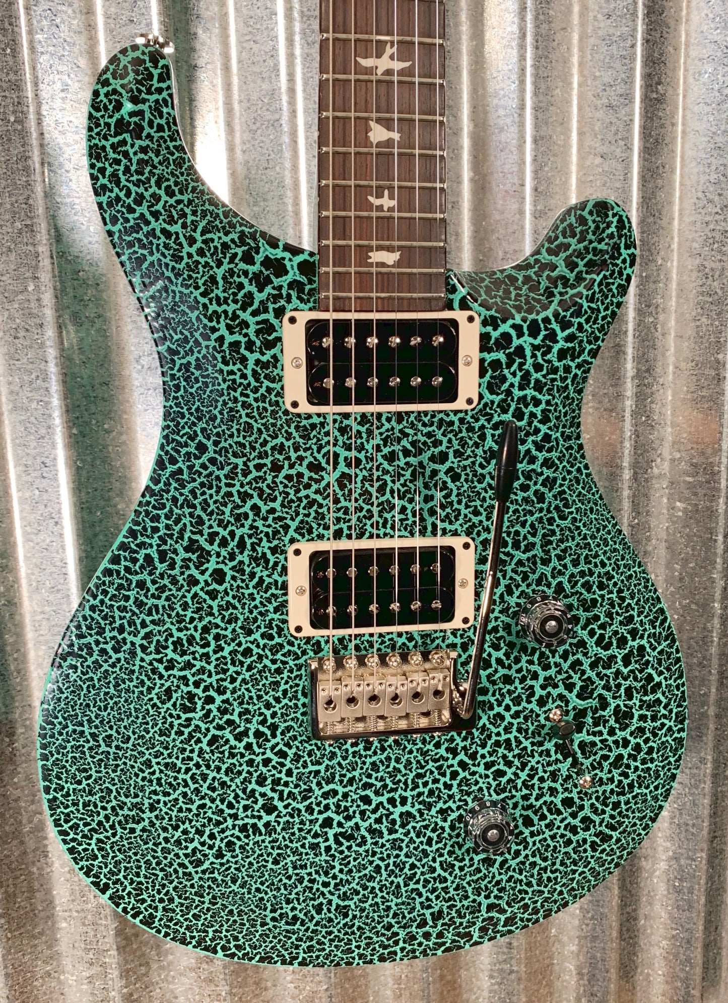 PRS Paul Reed Smith USA S2 Custom 22 Aqua Blue Crackle Guitar & Bag 2019 #8078