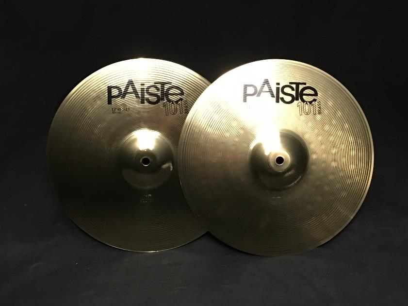 Paiste 101 Brass 13" Hi-Hat Top & Bottom *