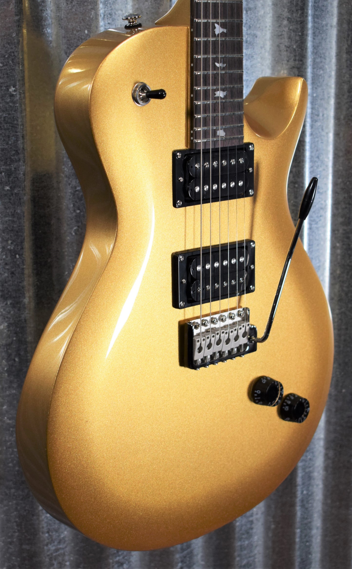 PRS Paul Reed Smith SE Santana Singlecut Tremolo Egyptian Gold Metallic Guitar & Bag #4923