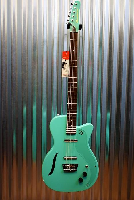 Danelectro 56 Vintage Baritone Semi Hollow Electric Guitar Dark Aqua