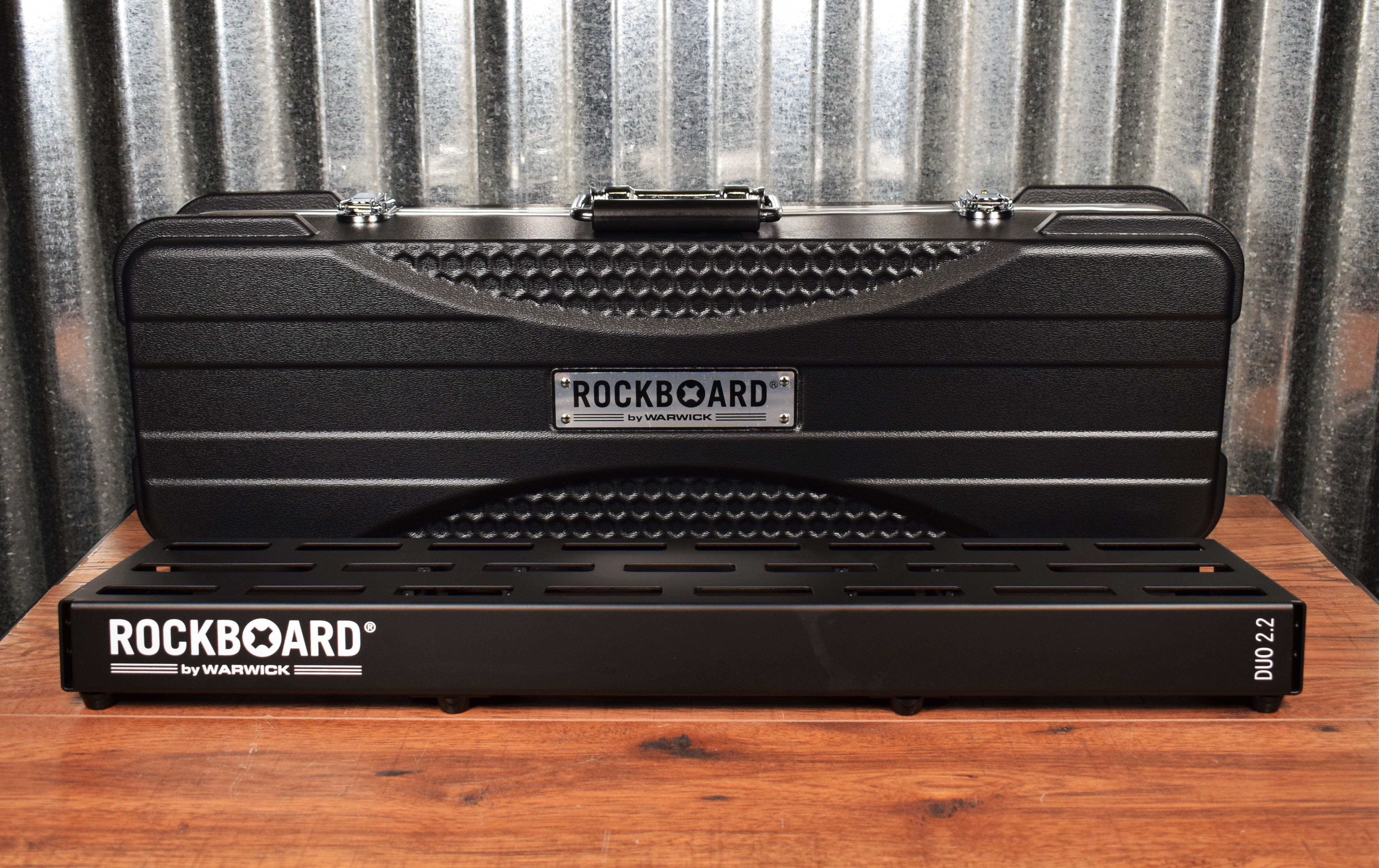 Warwick Rockboard Duo 2.2 A Guitar Effect Pedalboard & ABS Hard 