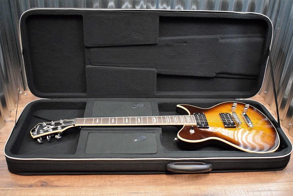Washburn WIDLXSPLTD Spalted Maple Idol LE Guitar Tobacco Sunburst & Case #0204