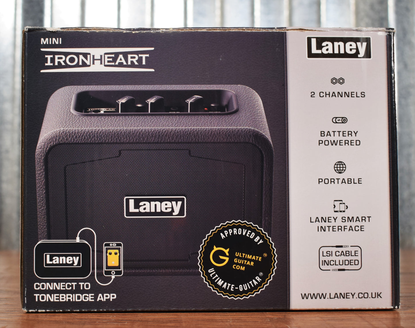 Laney Mini Ironheart Battery Powered Portable Guitar Combo Amplifier MINI-IRON Demo