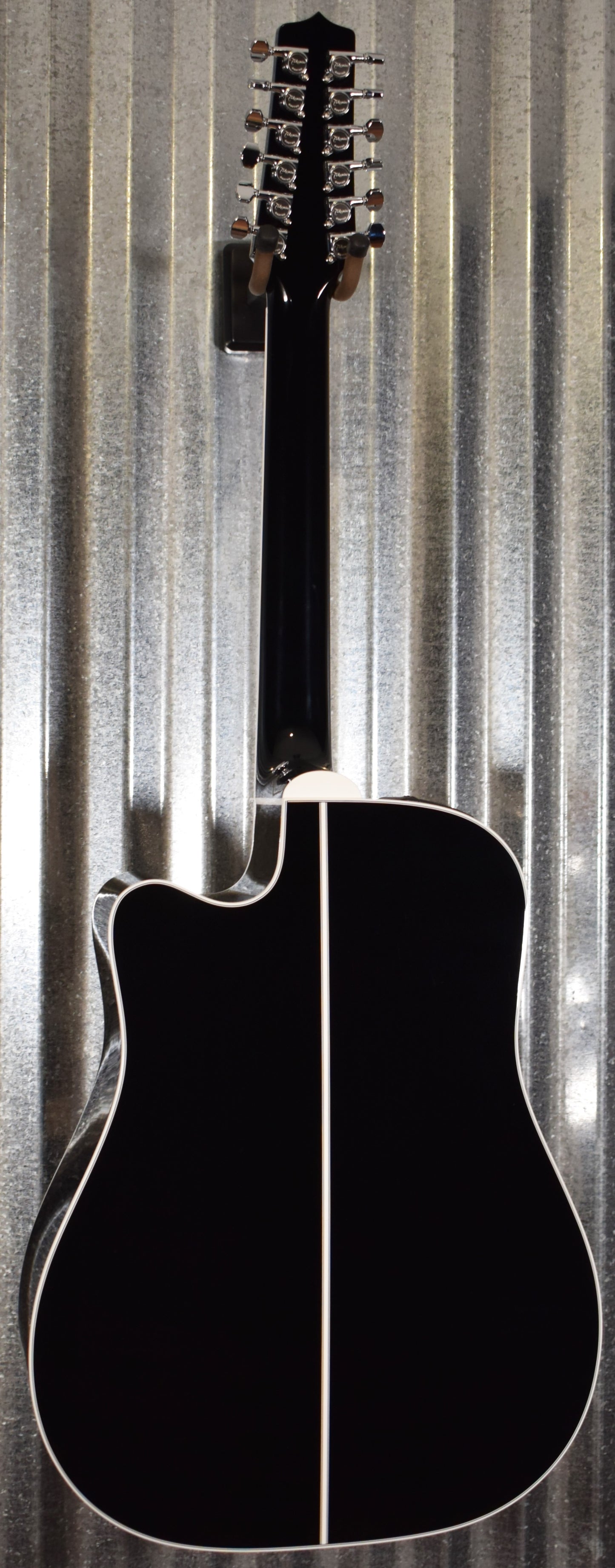 Takamine EF381SC-12 String Black Acoustic Electric Guitar & Case #0218