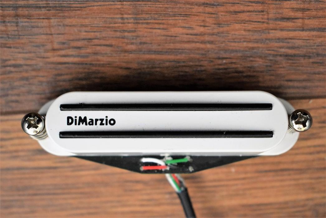 Dimarzio DP184W Chopper Bridge Single Coil Size Humbucker Guitar Pickup  White Used