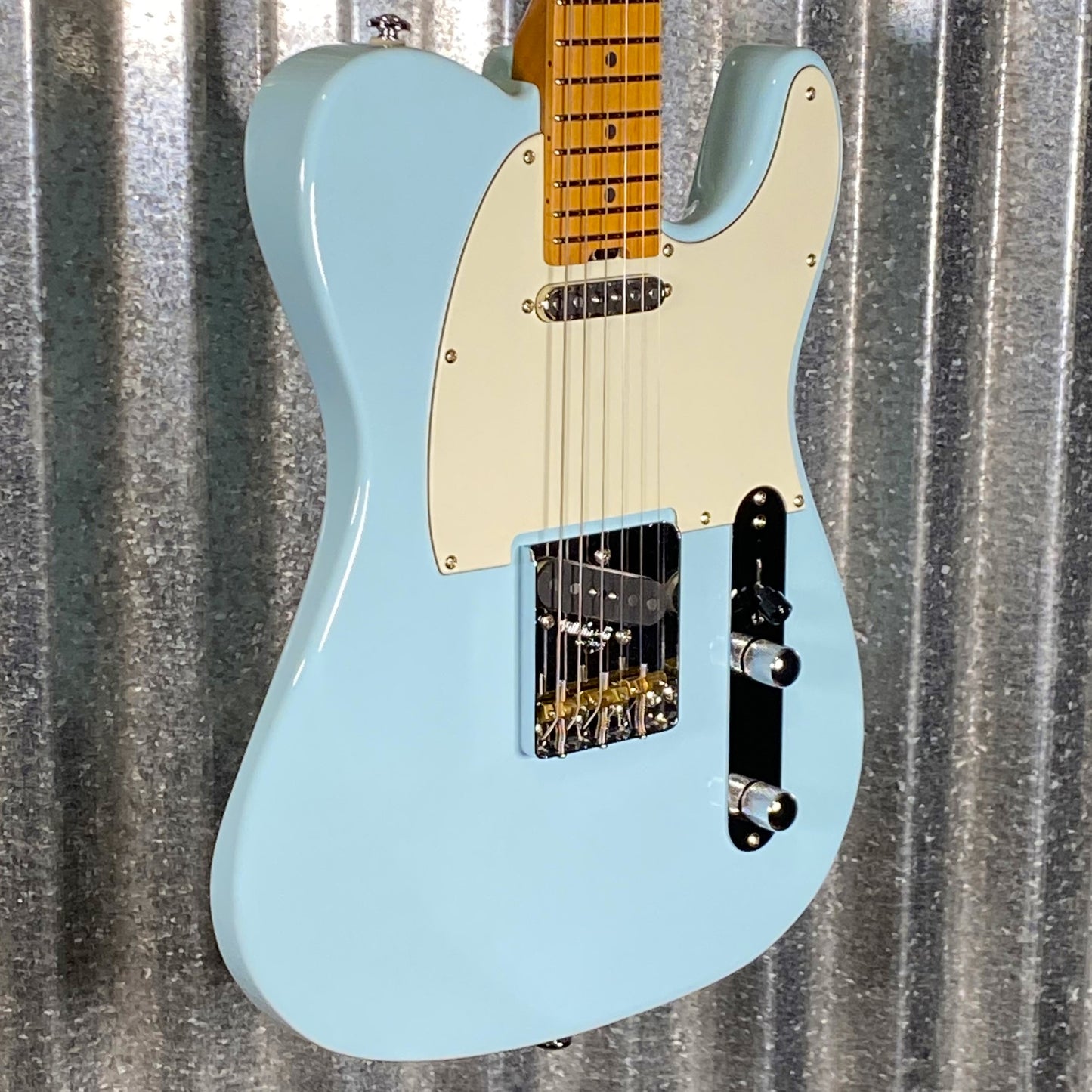 Musi Virgo Classic Telecaster Baby Blue Guitar #0629 Used