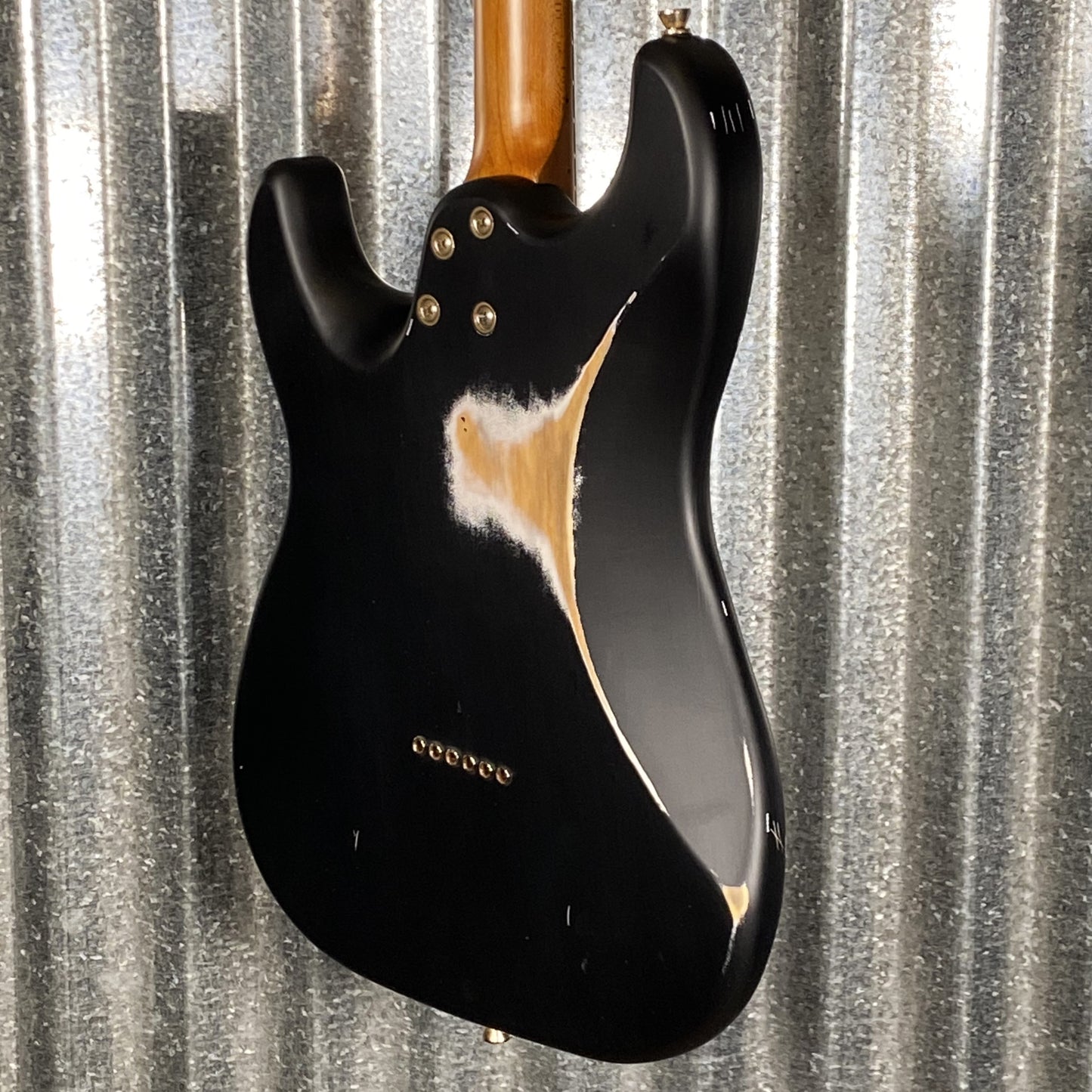 Jet JS800 Relic BK Strat Style Hard Tail Guitar Black Distressed #0004