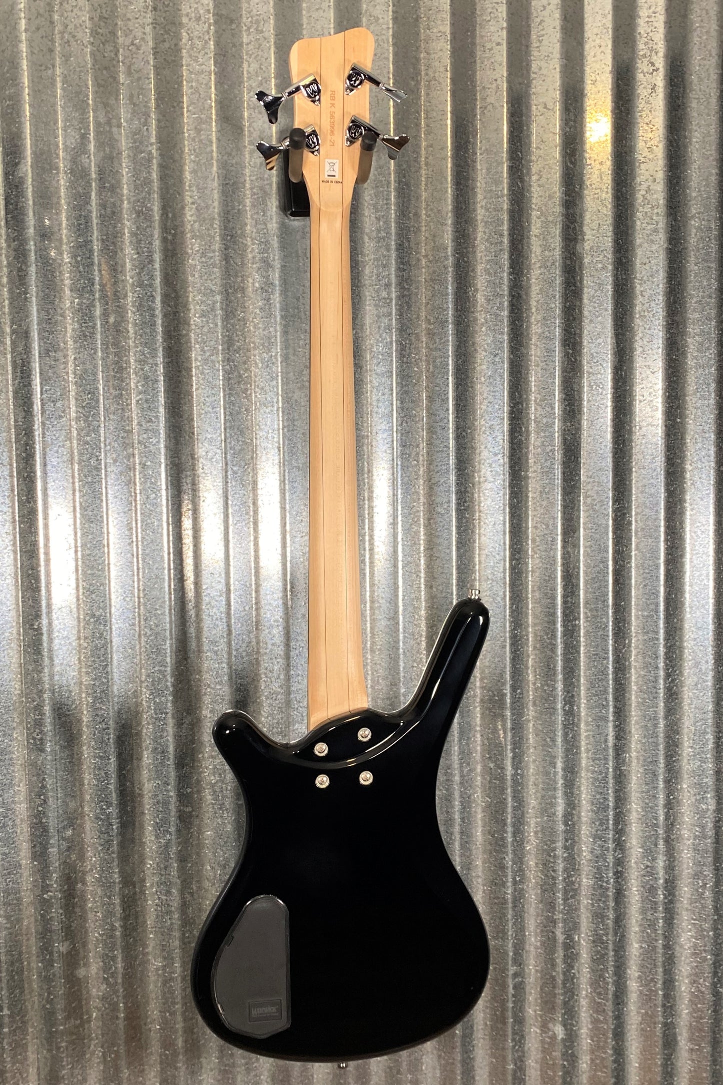 Warwick RockBass Corvette Basic Black Active Short Scale 4 String Bass & Bag #9621