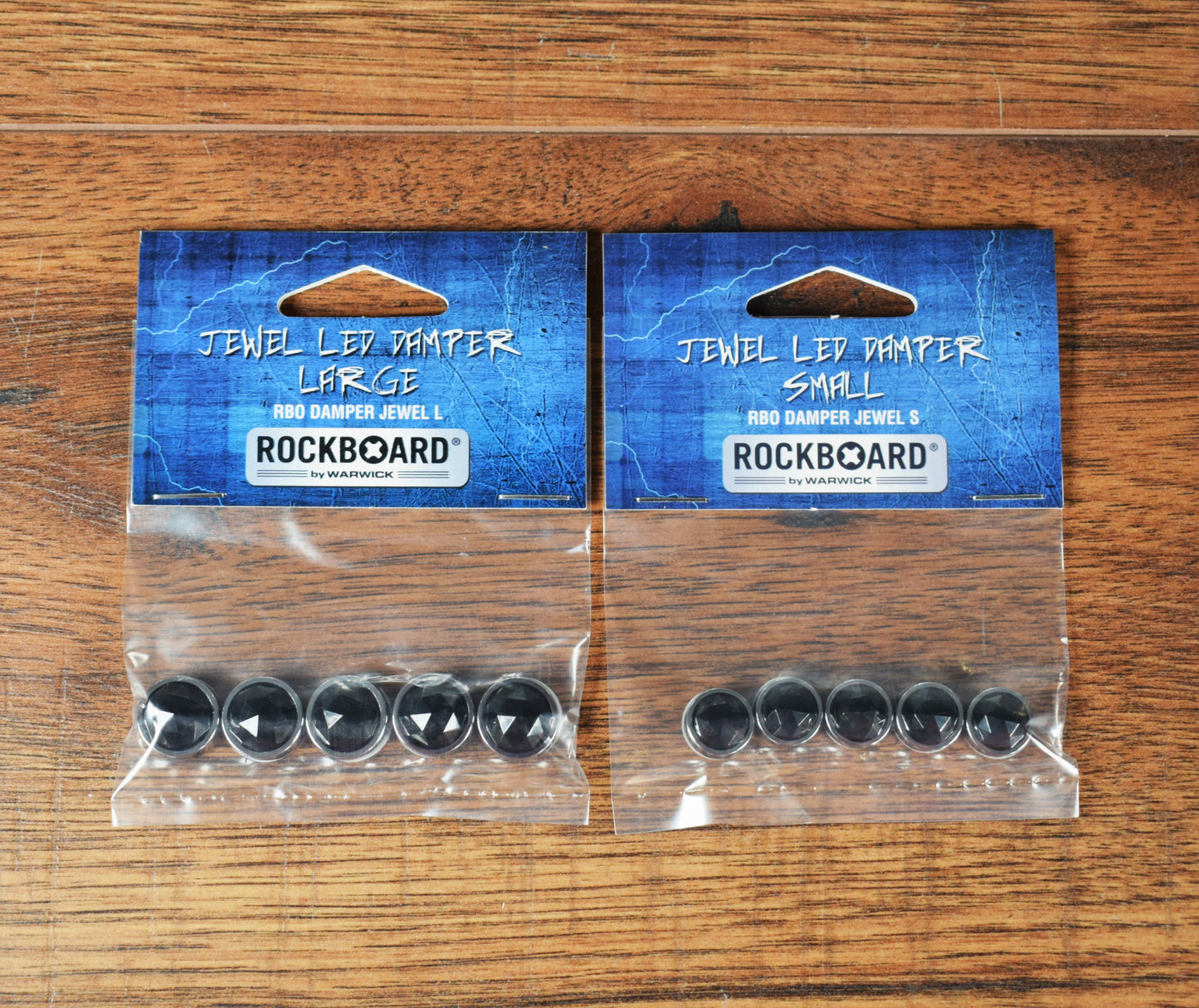 Warwick Rockboard Guitar Effect Pedal LED Damper Jewel Small 8mm & Large 10.50mm Set of 10