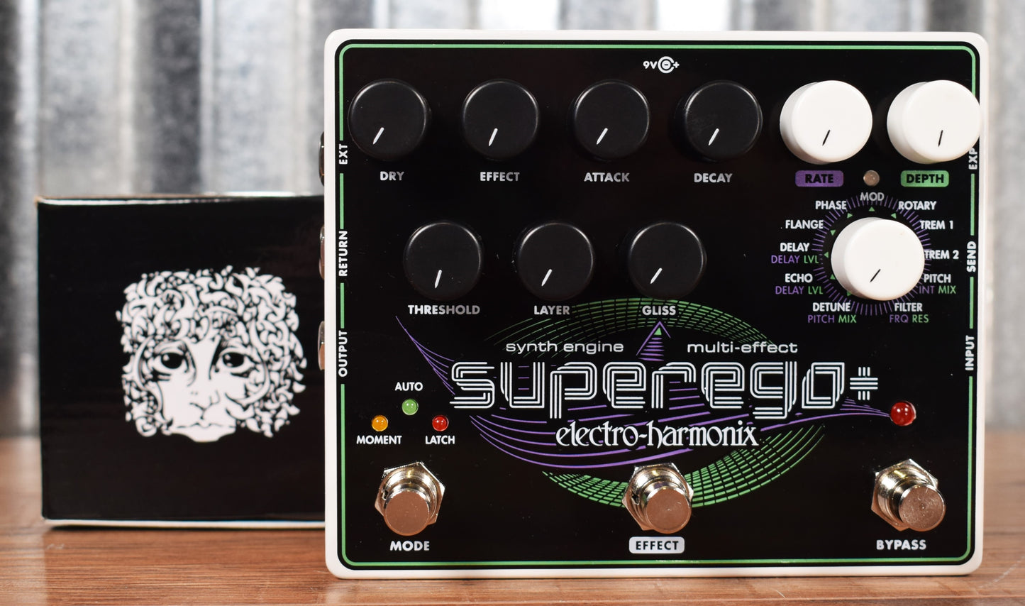 Electro-Harmonix EHX Superego + Plus Synth Modulation Guitar Effect Pedal Demo