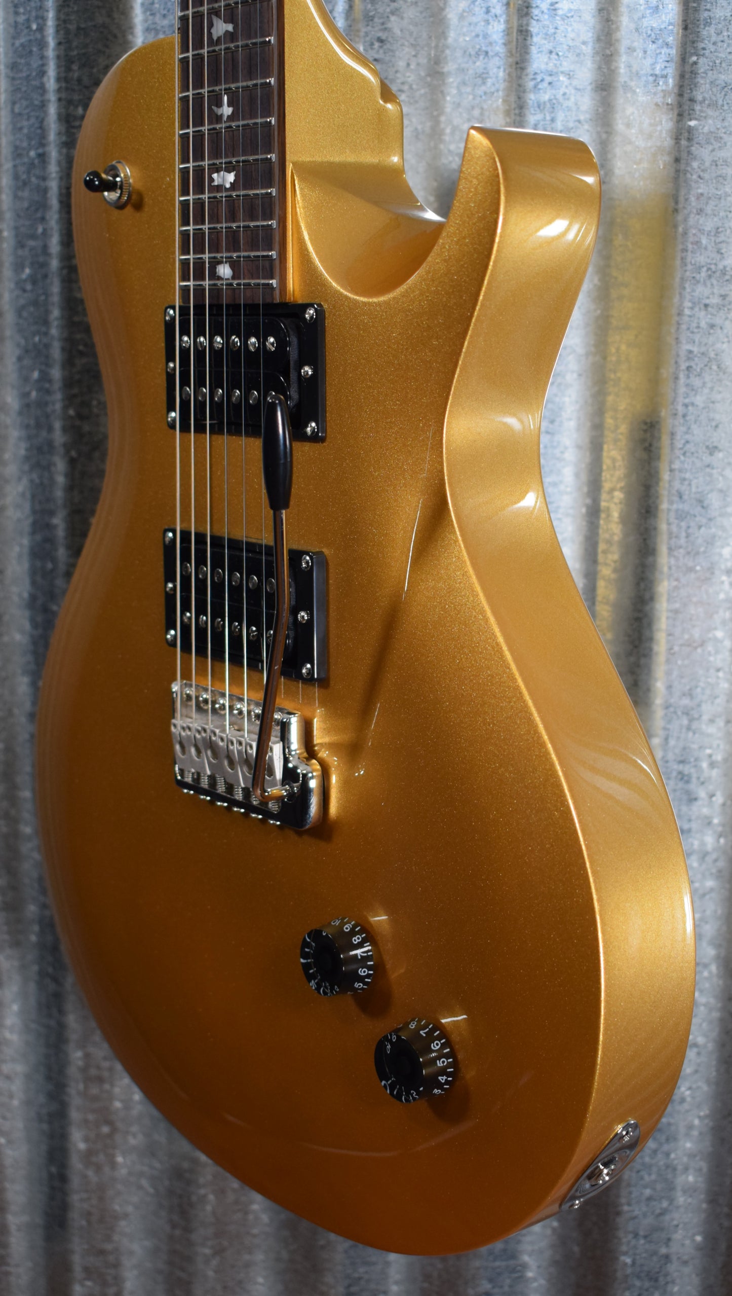 PRS Paul Reed Smith SE Santana Singlecut Tremolo Egyptian Gold Metallic Guitar & Bag #4923