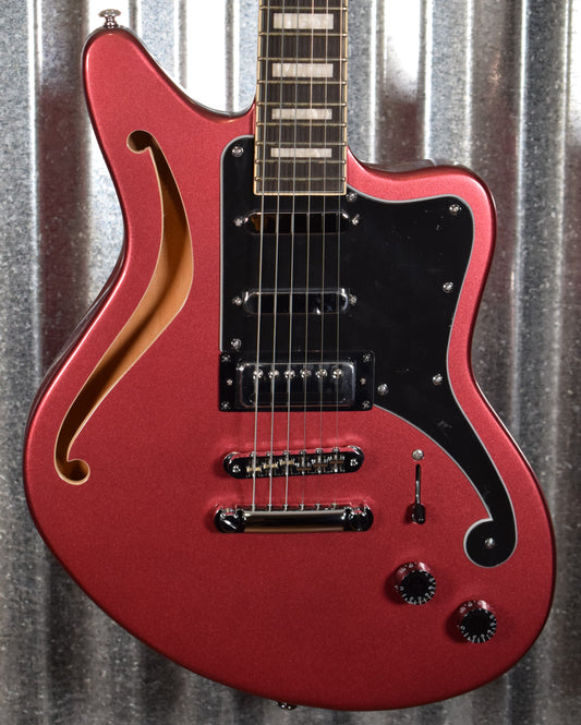 D'Angelico Premier Bedford SH Offset Semi Hollow Oxblood Guitar & Bag #0779
