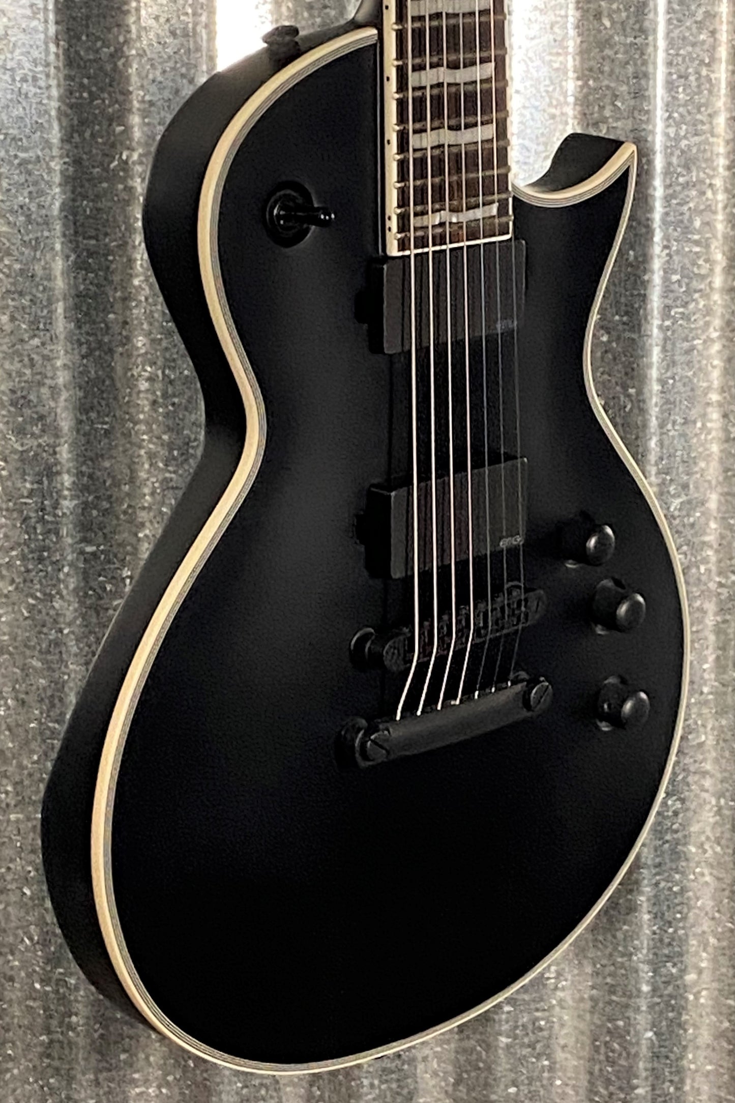 ESP LTD EC-407 Eclipse EMG 7 String Black Satin Guitar LEC407BLKS #3971 Used
