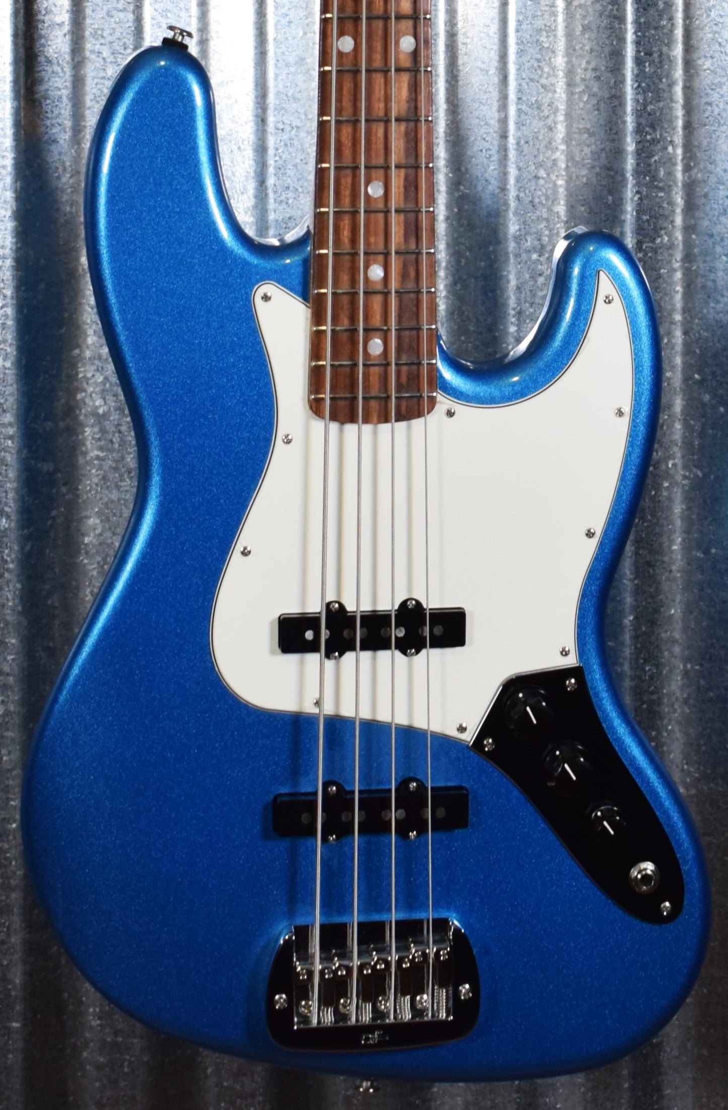 G&L USA Fullerton Deluxe JB 4 String Jazz Bass Lake Placid Blue & Case #7010