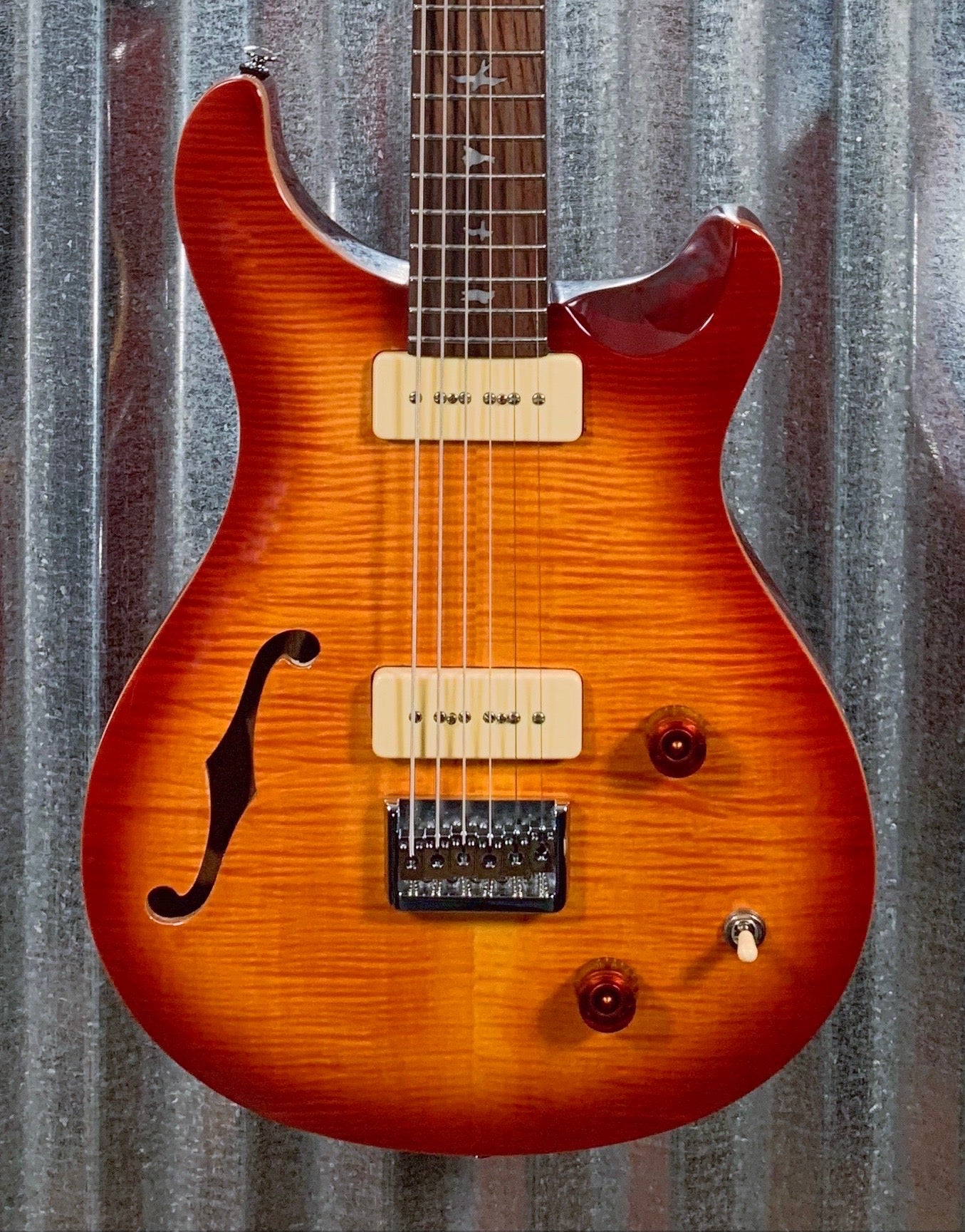 PRS Paul Reed Smith SE 277 Baritone Semi-Hollow Vintage Sunburst Guitar & Bag 277SH #1881
