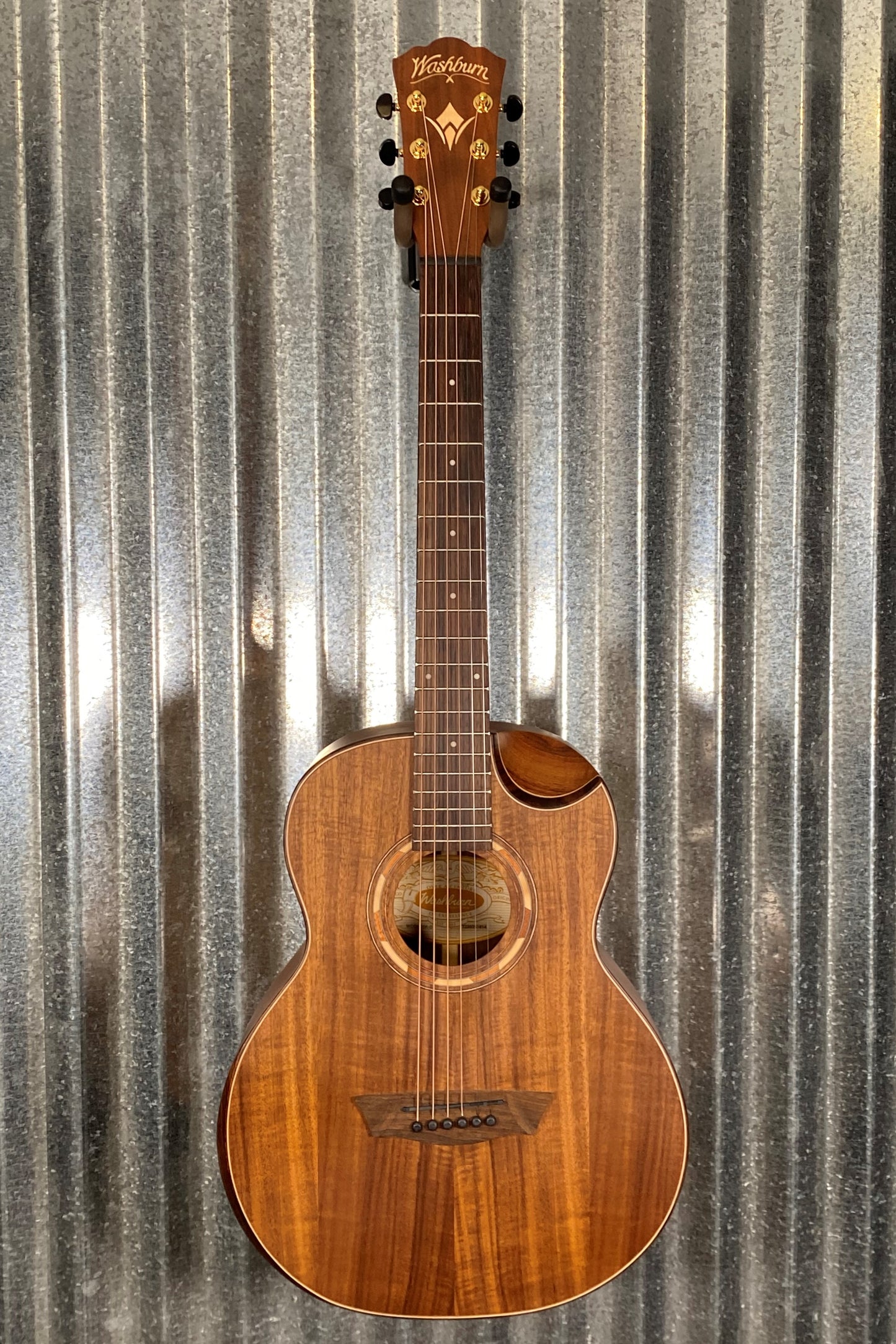Washburn Comfort Series Koa Mini Acoustic Guitar WCGM55K-D-U #1814