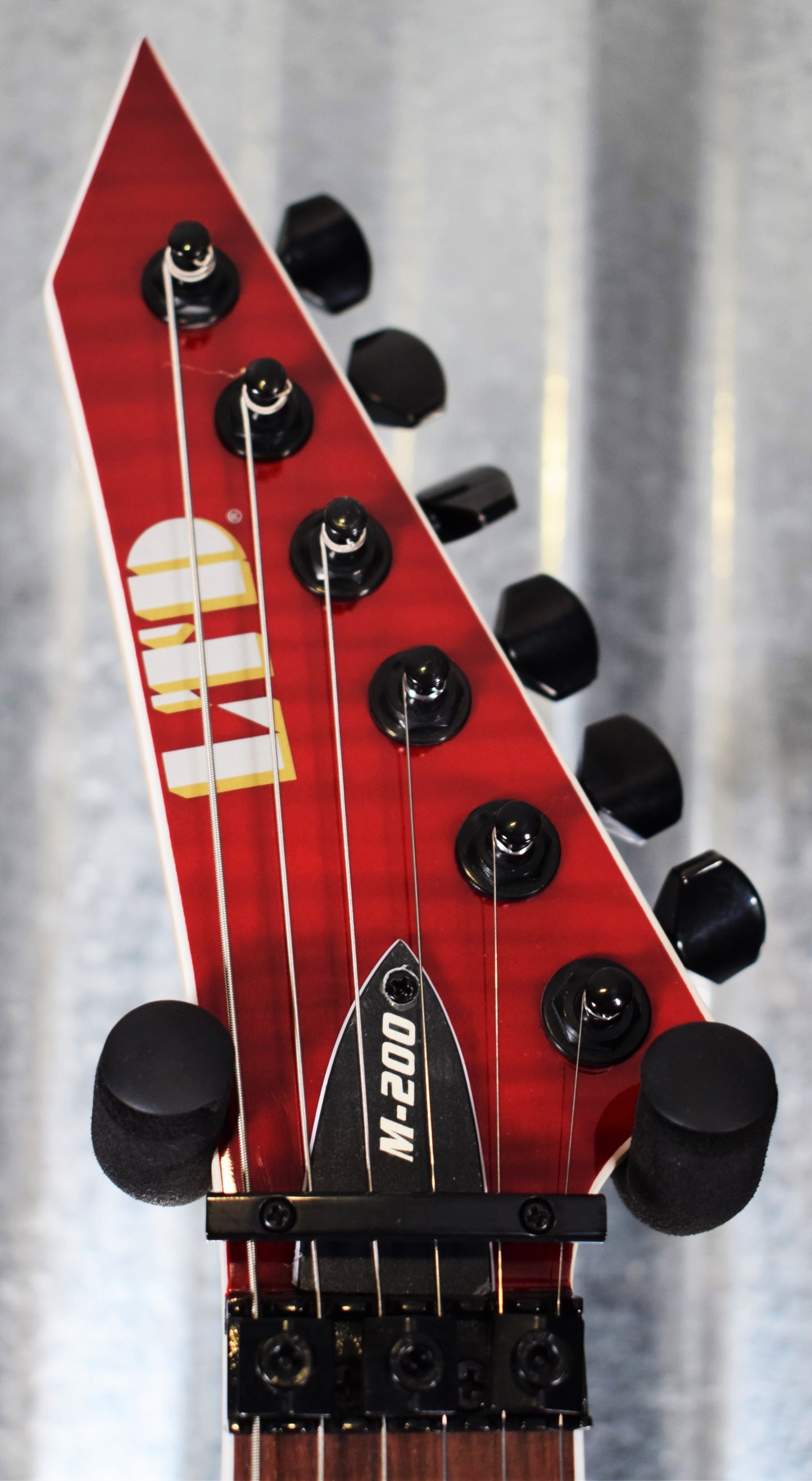 ESP LTD M-200FM See Thru Red Flame Top Guitar LM200FMSTR #0353