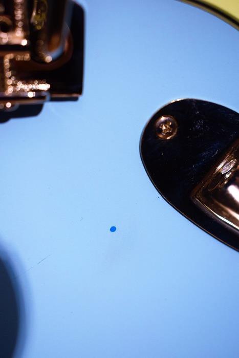 Vintage Icon V6MRLB SSS Relic Distressed Laguna Blue Wilkinson Guitar  #25