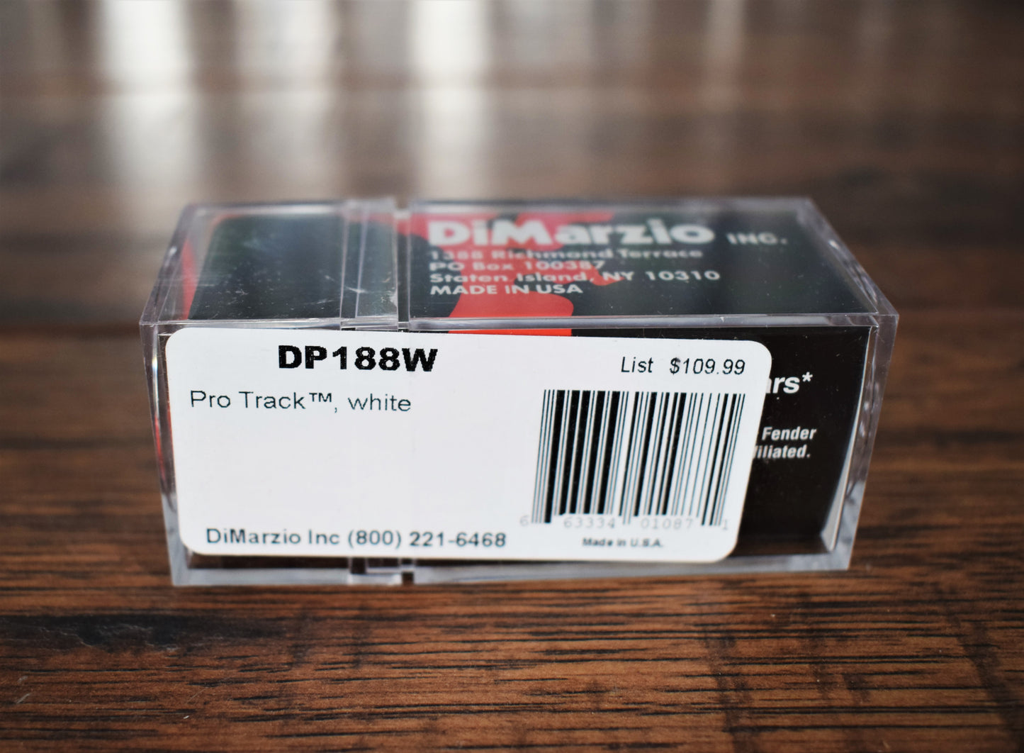 DiMarzio DP188 Pro Track Hum Canceling Strat Guitar Pickup DP188W White