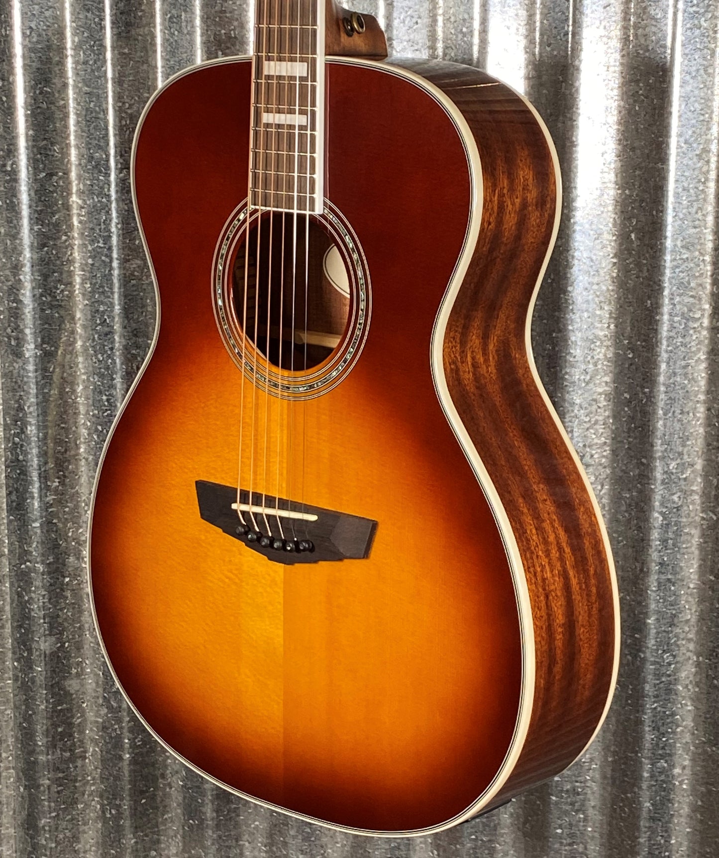 D'Angelico Premier Tammany Orchestra E Iced Tea Burst Acoustic Electric Guitar #3363