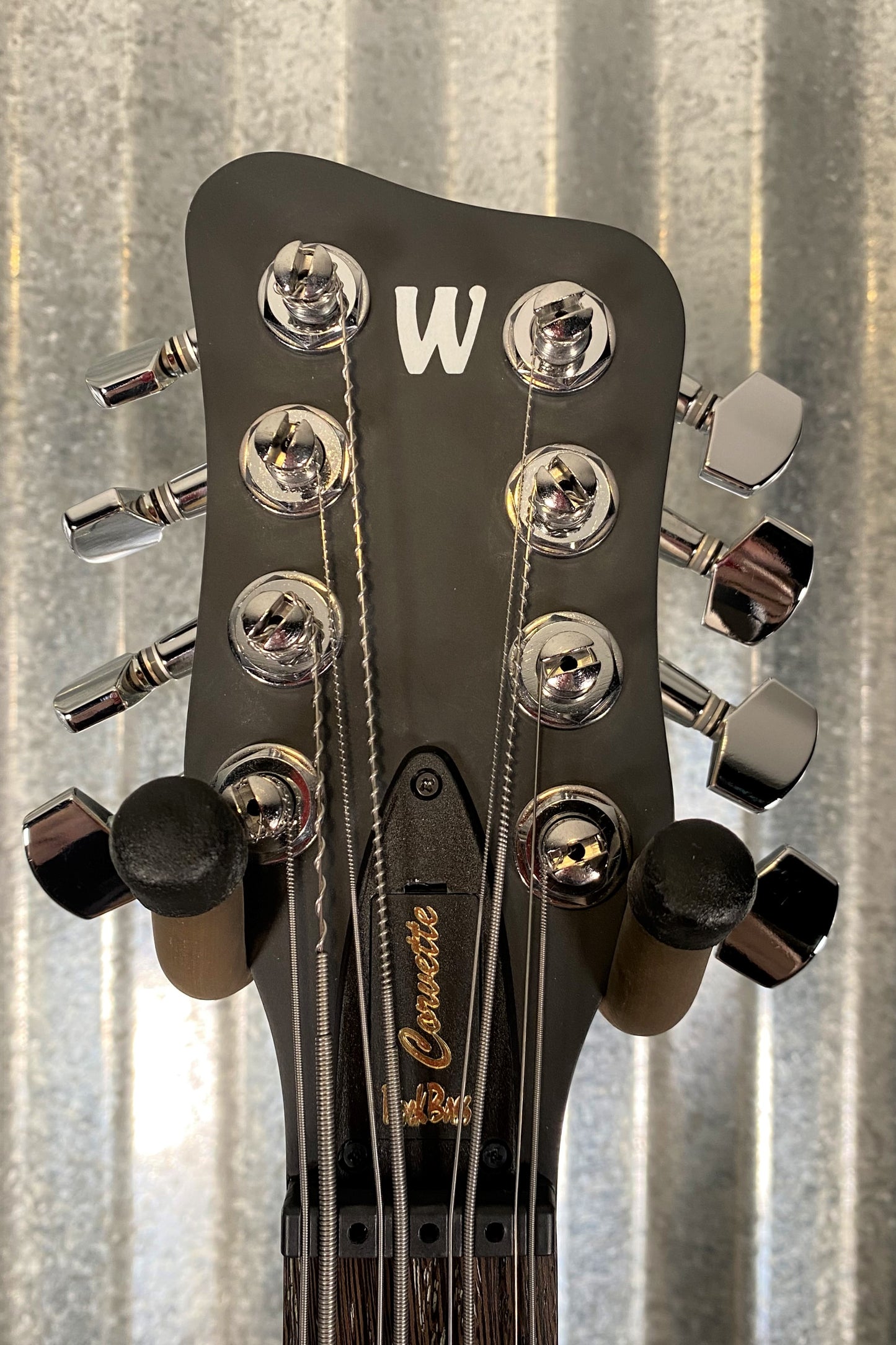 Warwick RockBass Corvette Basic Satin Nirvana Black Active 8 String Bass & Bag #6721