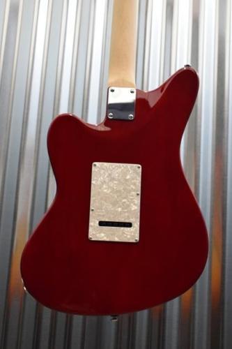 Eastwood Surfcaster Semi-Hollow Electric Guitar Flame Cherryburst & Case #1202