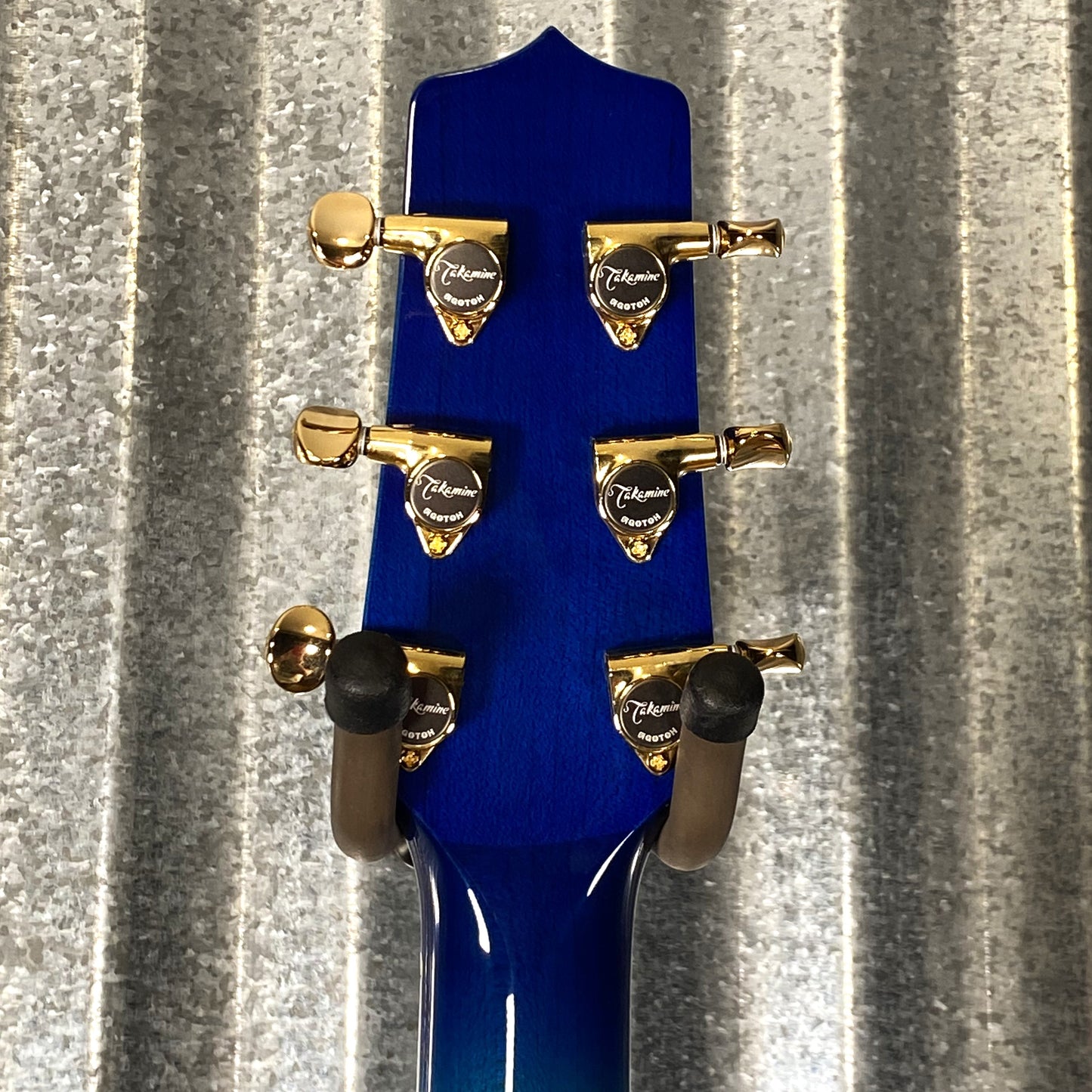 Takamine TSP178AC SBB Thinline Acoustic Electric Flame Blue Burst & Case Japan #0447 Used
