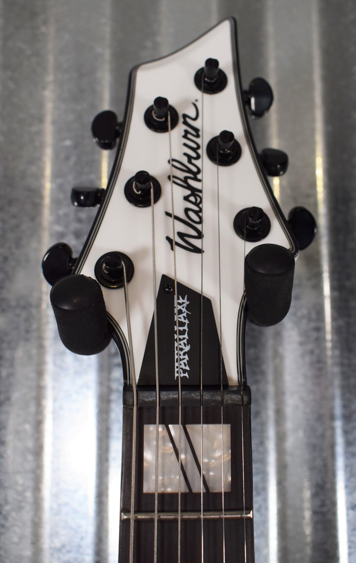 Washburn Parallaxe L20E White EMG Single Cut Guitar & Bag PXL20EWH #0554