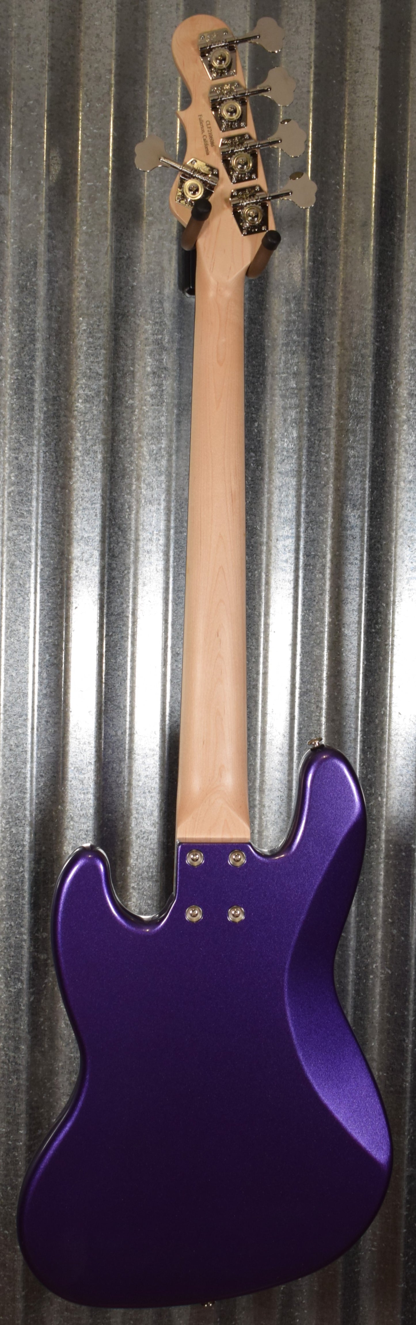 G&L USA JB-5 Plum Crazy 5 String Jazz Bass Rosewood Satin Neck & Case #6086