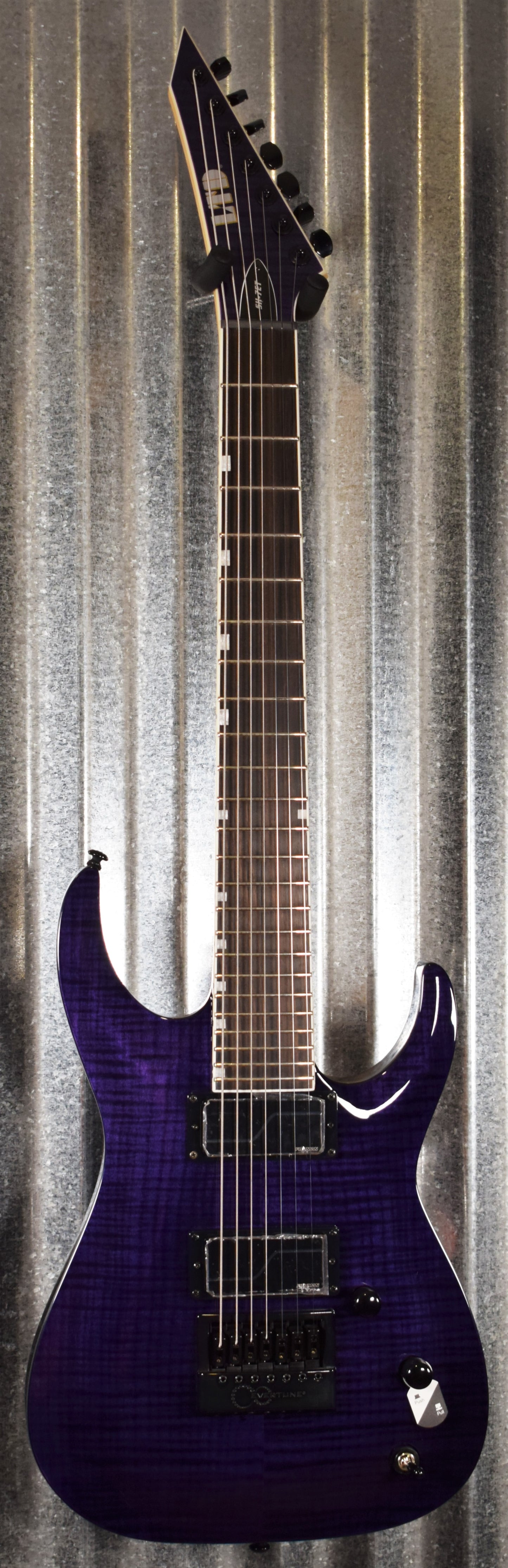 ESP LTD SH-7 Evertune Brian "Head" Welch Signature See Thru Purple Guitar & Case SH7ETFMSTP #1417 Demo