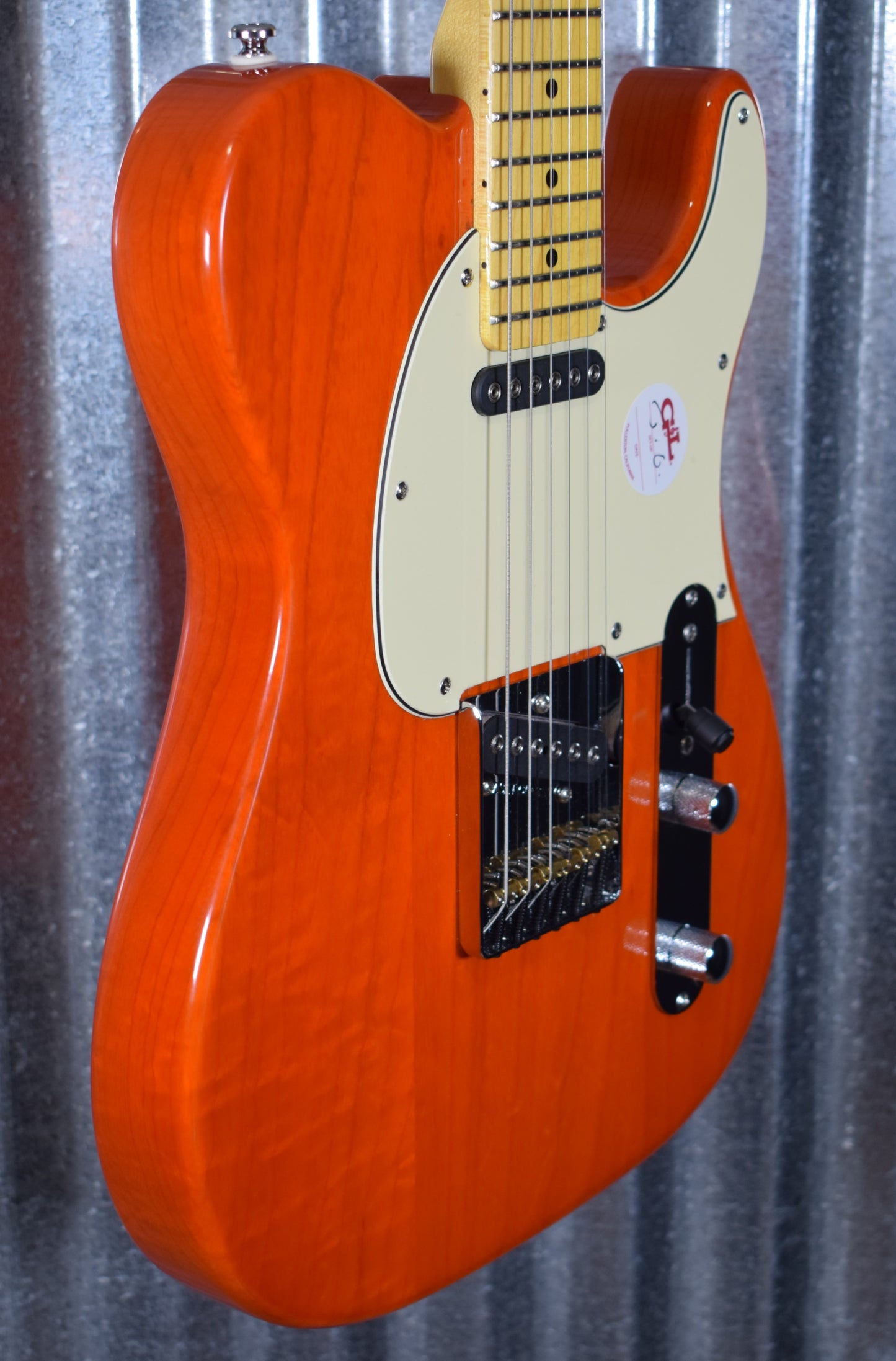 G&L Tribute ASAT Classic Clear Orange Gloss Neck Guitar #5122 Used