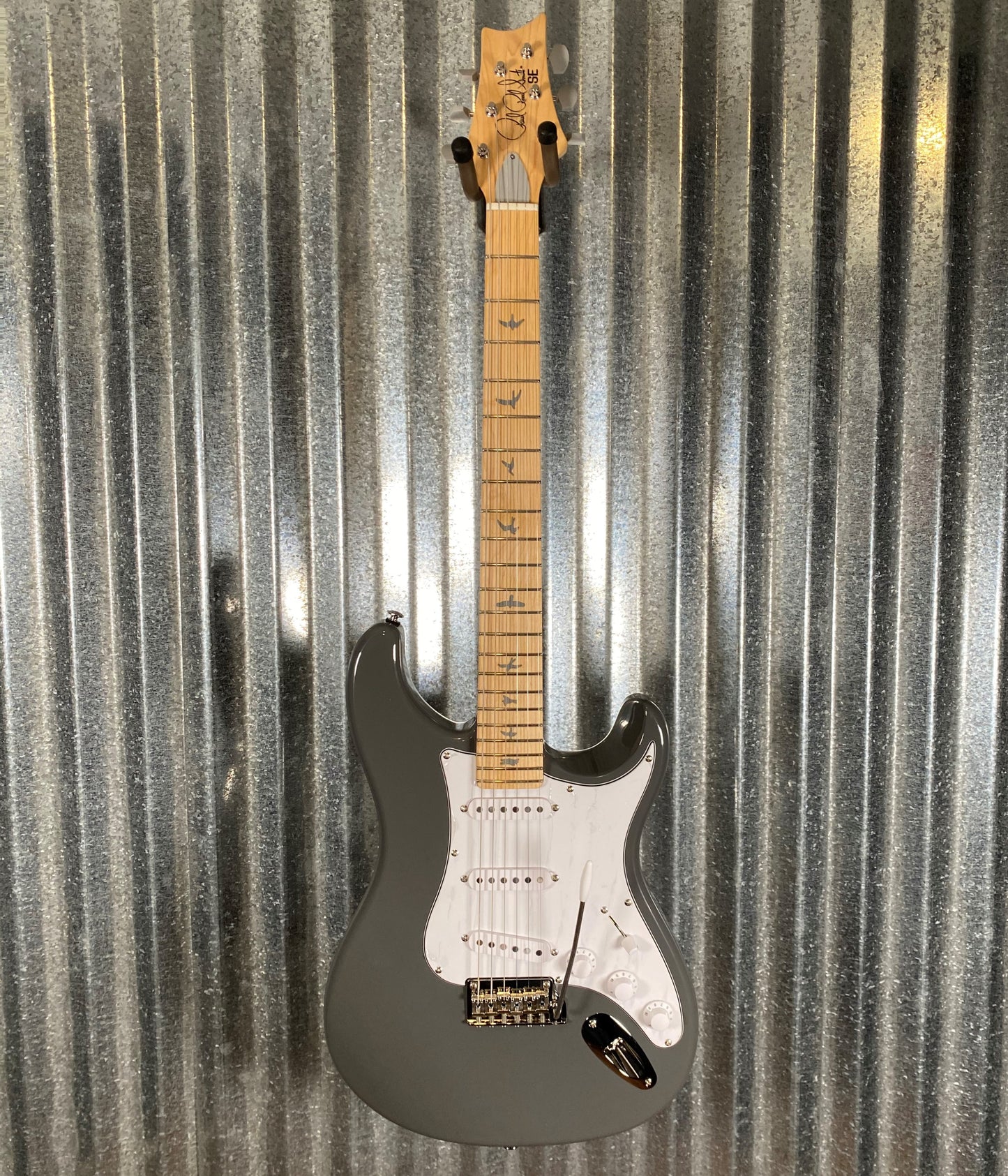 PRS Paul Reed Smith SE Sliver Sky John Mayer Overland Gray Maple Guitar & Bag #0396