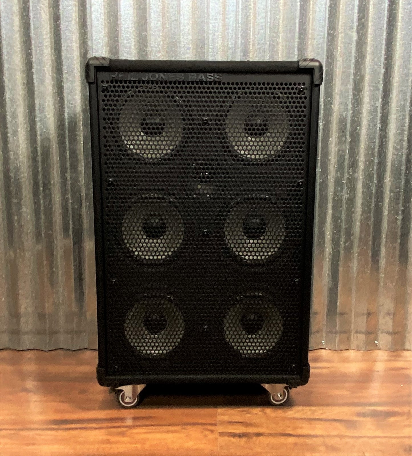 Phil Jones Bass CAB 67 Piranha 500 Watt 6x7" + 3” Tweeter Bass Extension Speaker Cabinet 8 Ohm Black