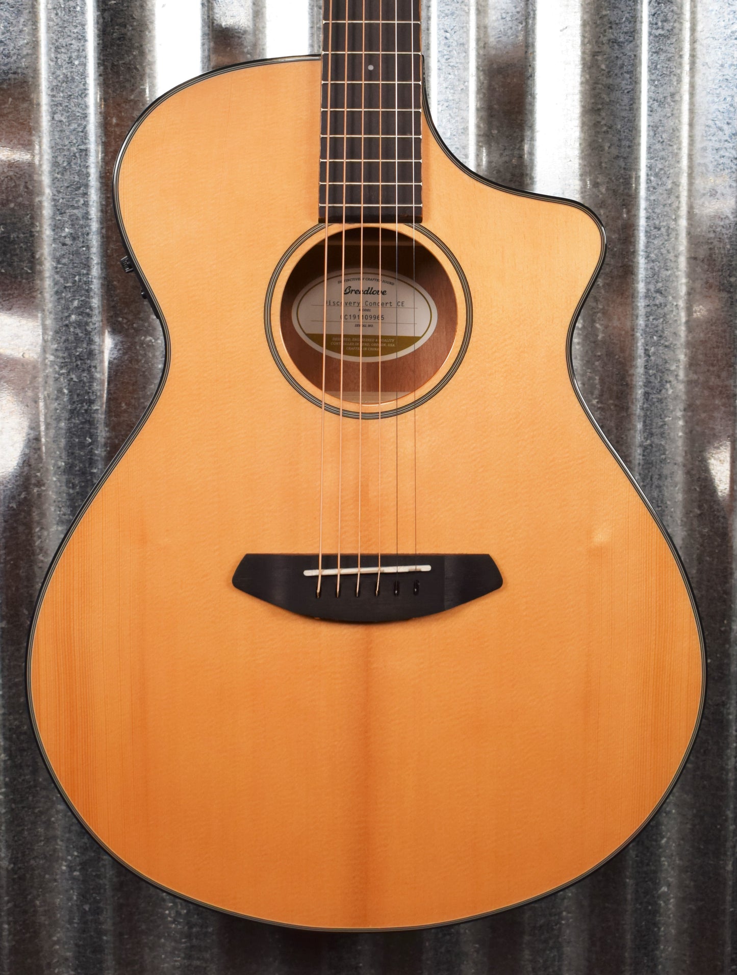 Breedlove Discovery Concert CE Acoustic Electric Guitar & Bag #9965