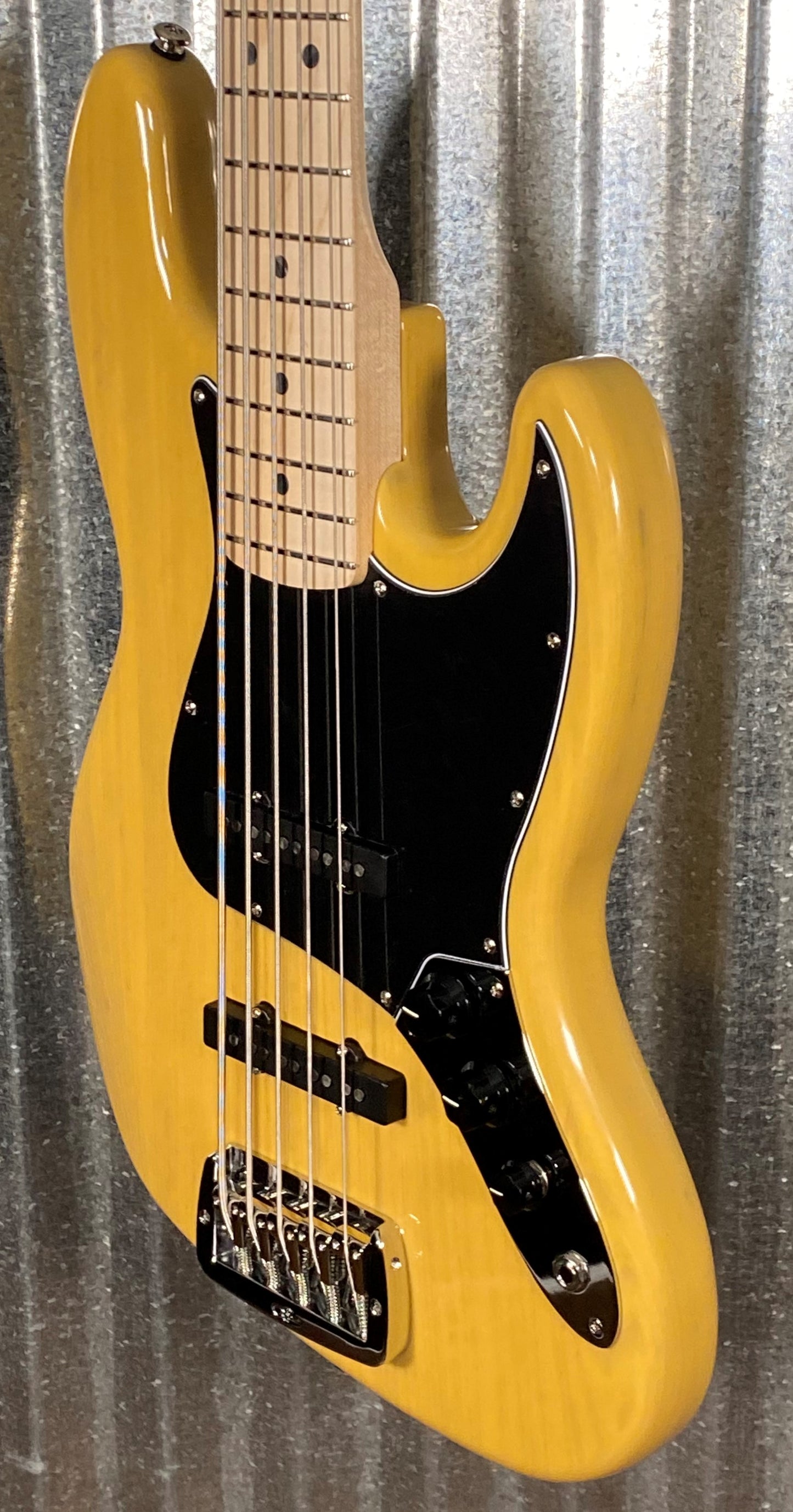 G&L USA JB-5 5 String Jazz Bass Butterscotch Blonde & Case JB5 #2134