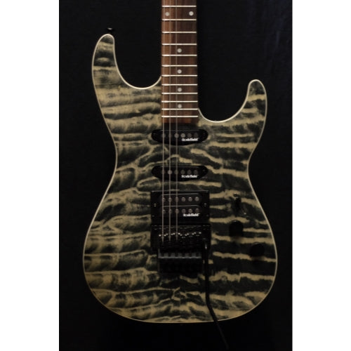 Michael Kelly 1964 Guitar Quilt Top Hint Black Floyd Rose Tremolo Blemish #2804