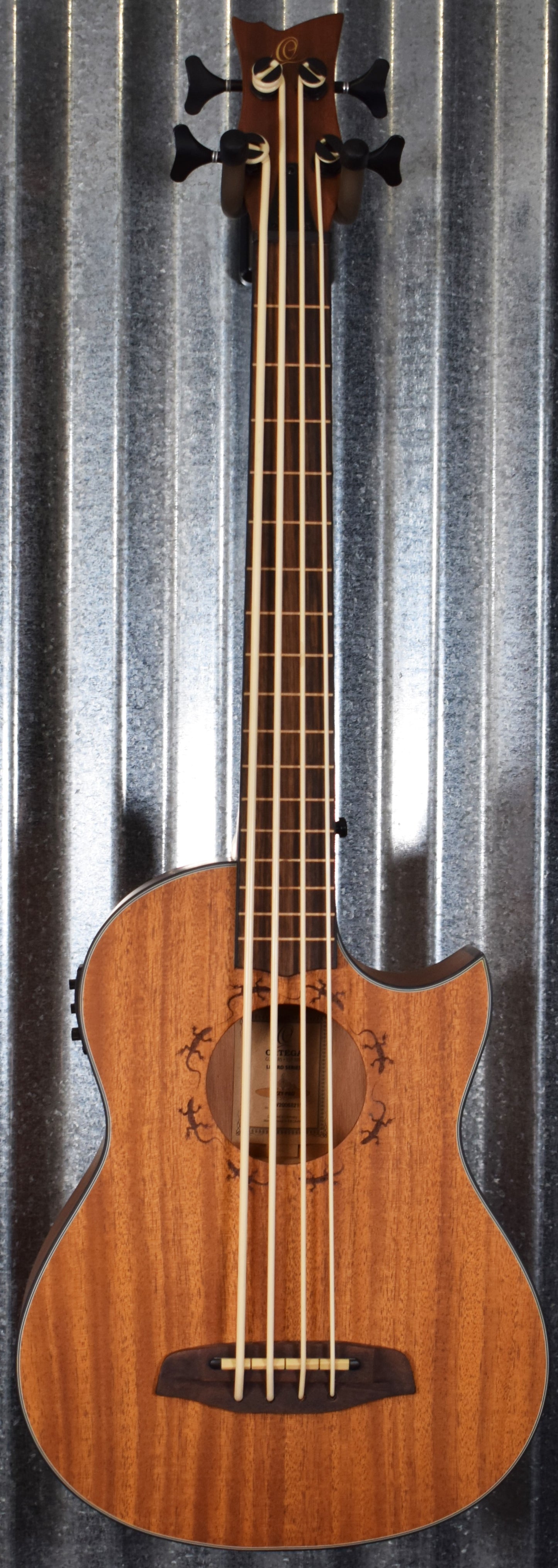 Ortega Lizzy Pro Acoustic Electric Fretless Ukulele U Bass & Bag #8215