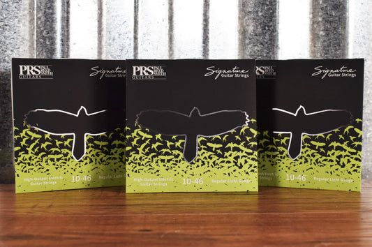 PRS Paul Reed Smith Signature Regular Light Electric Guitar Strings 10-46 Gauge 3 Pack