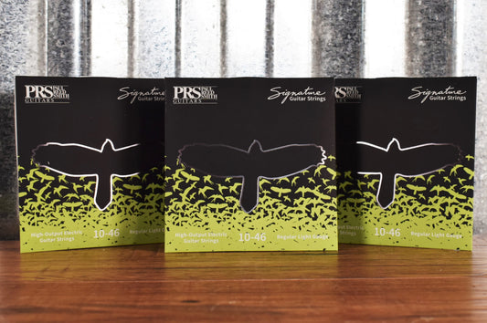 PRS Paul Reed Smith Signature Regular Light Electric Guitar Strings 10-46 Gauge 3 Pack