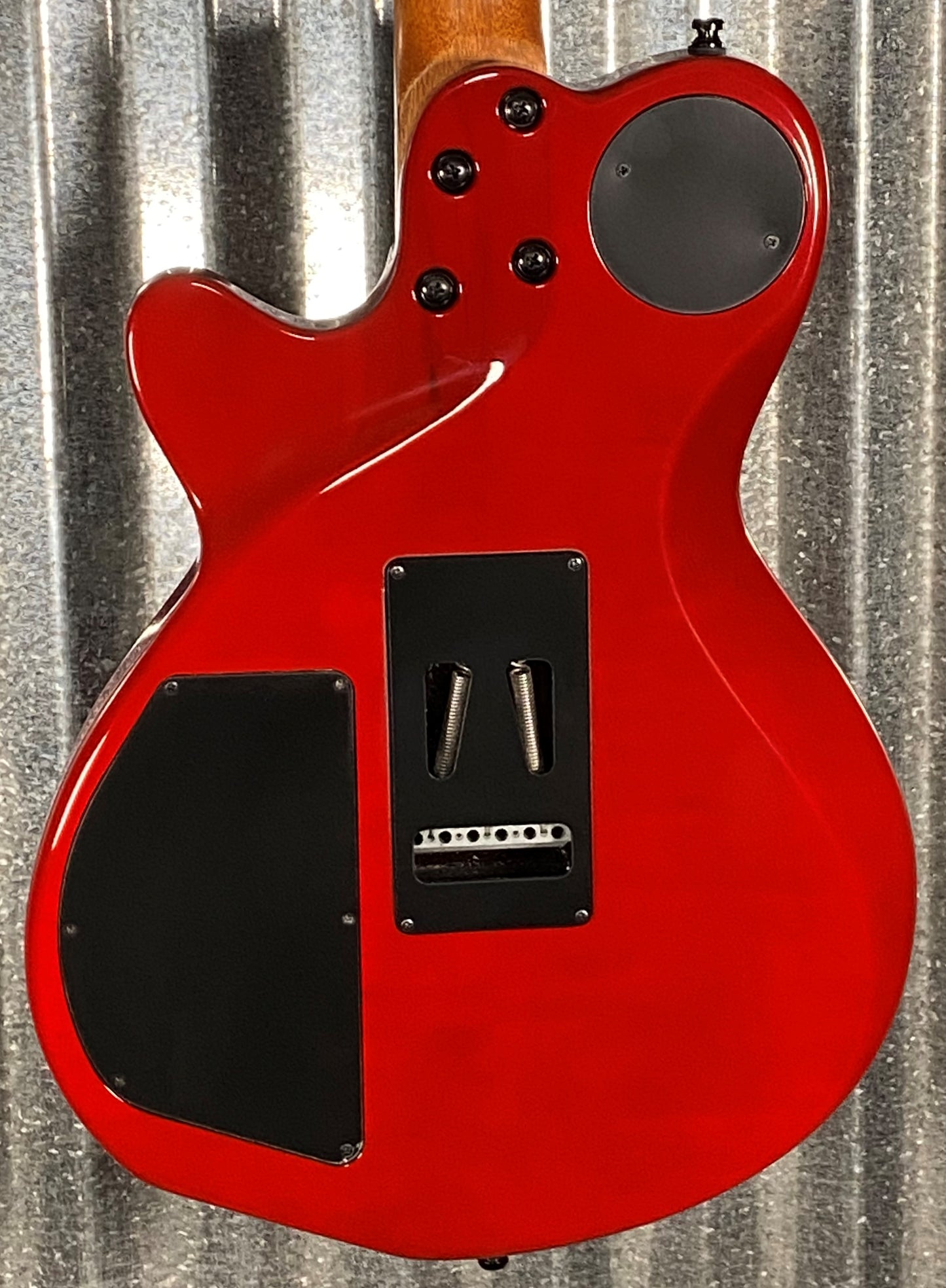 Godin xtSA Lightburst Flame Dark Trans Red Roland Synth Ready Guitar & Bag #2119 Used