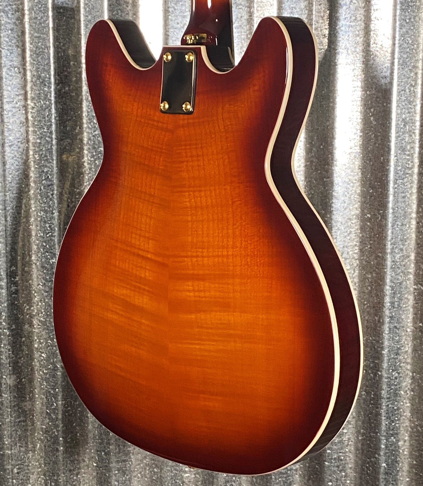 Hagstrom VIK67-G-VSB '67 Viking II Semi Hollow Vintage Sunburst Guitar #0141