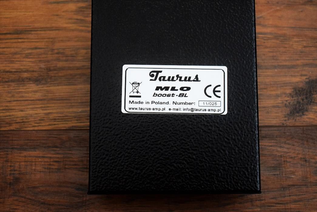 Taurus Amplification MLO BL Boost EQ Bass & Guitar Effect Pedal & AC Adapter