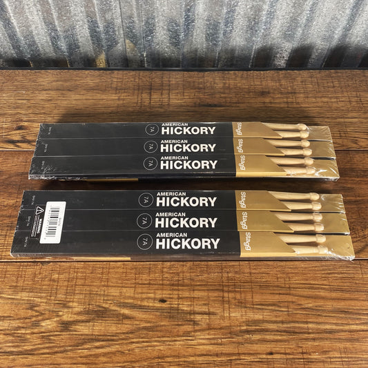 Stagg SHV7A American Hickory 7A Wood Tip Drum Sticks 12 Pair