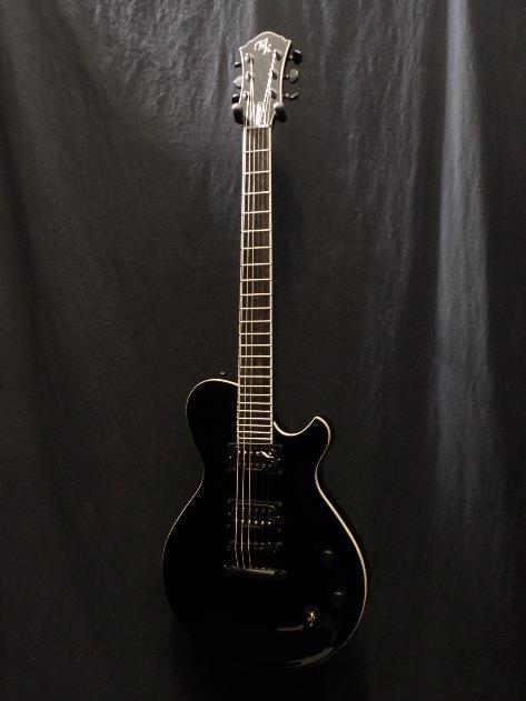 Michael Kelly MKPMBLK Patriot Magnum Electric Guitar Black Blem #1305
