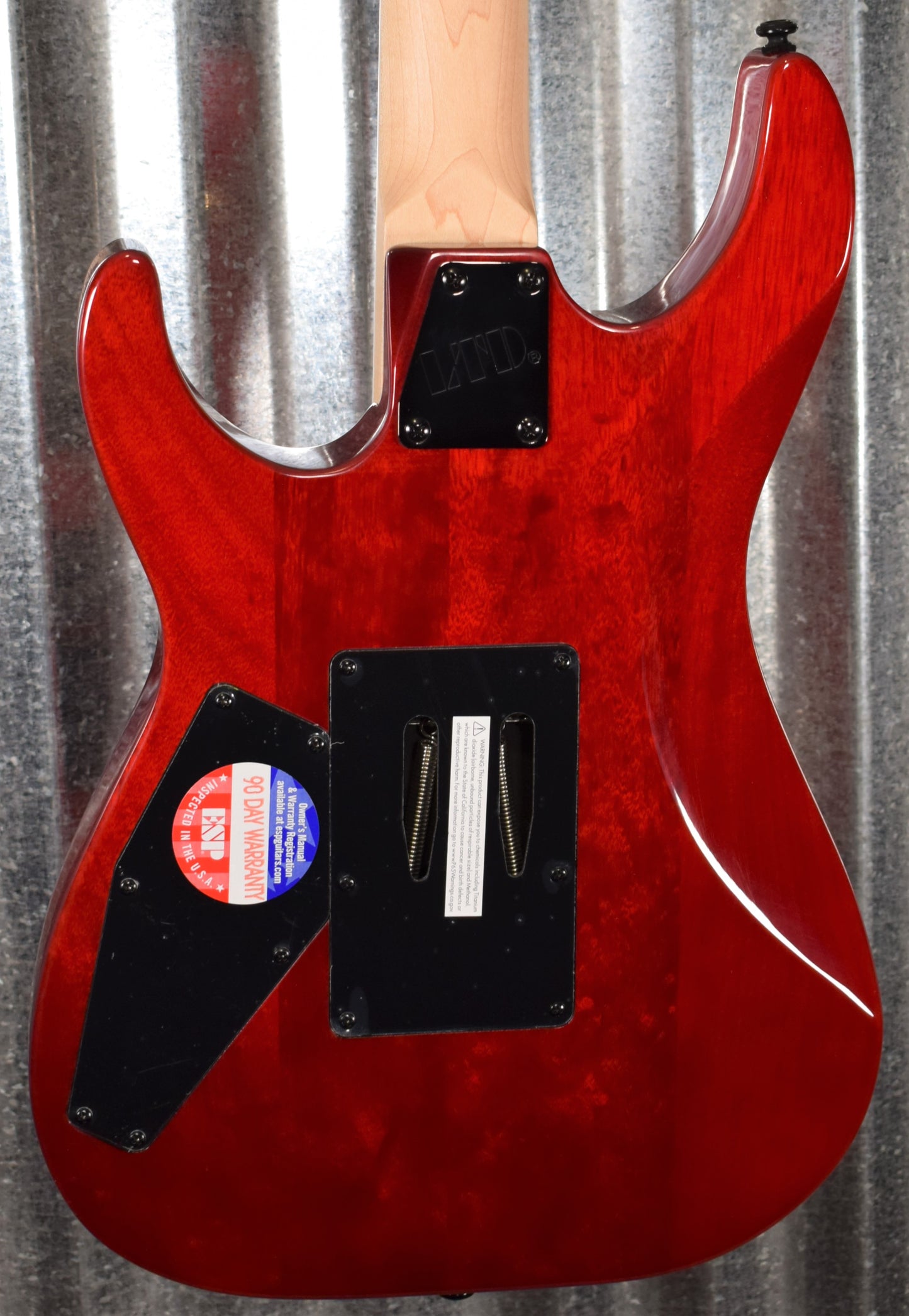 ESP LTD M-200FM See Thru Red Flame Top Guitar LM200FMSTR #0353