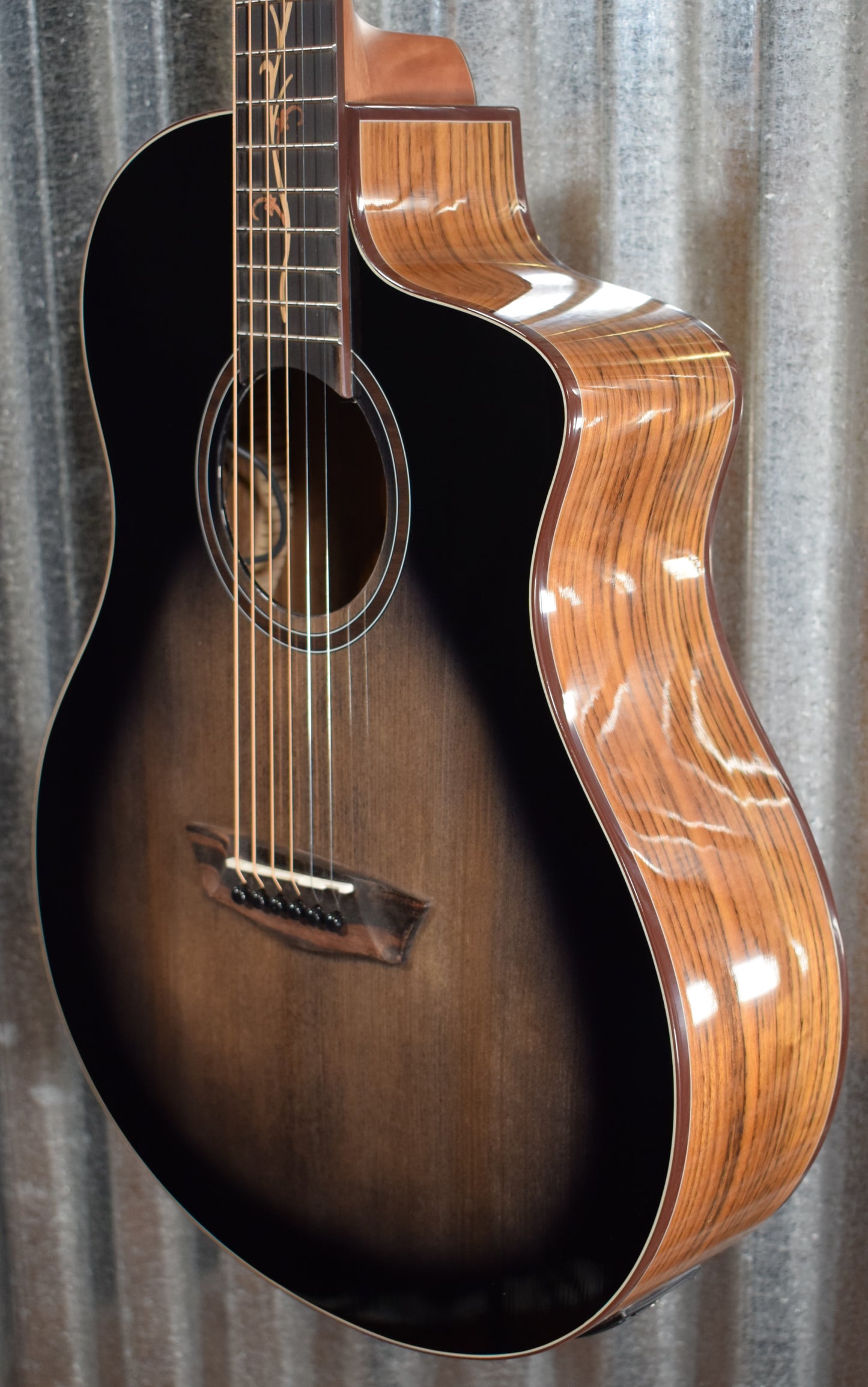 Washburn Bella Tono Studio Vite S9V Charcoal Burst Acoustic Electric Guitar #0895