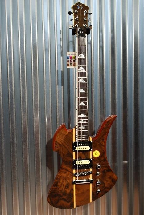 BC Rich MK9 Mockingbird Walnut Burl Top Neck Through Guitar & B.C. Case #1188